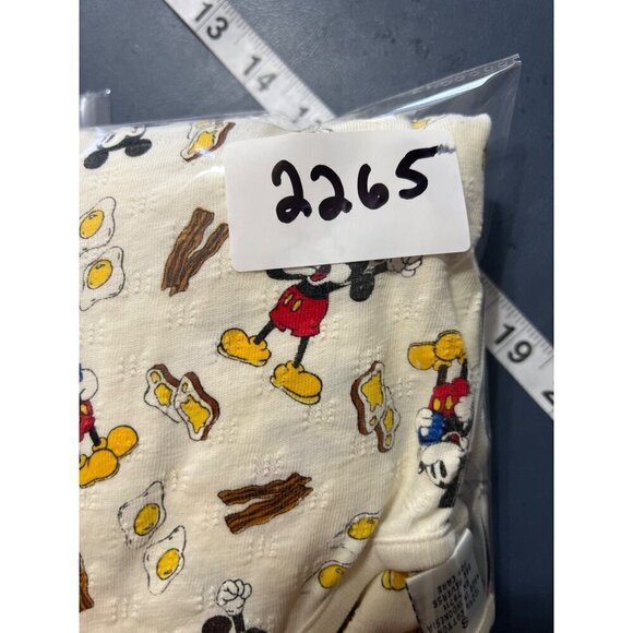 VTG  Disney Mickey Mouse Womens Sleep Shirt Top Sz Small bacon‎ Eggs - Picture 10 of 10